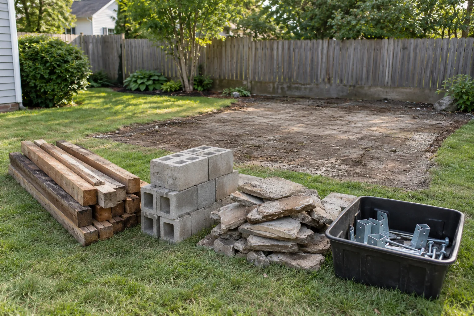 Shed Foundation & Debris Removal planning